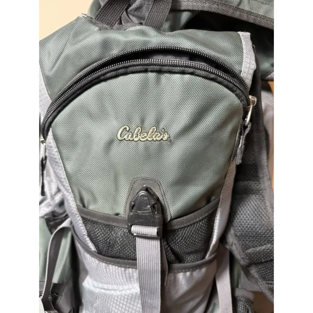 Cabelas 58L Internal Frame Hiking Camping Backpack Detachable Daypack 2 Bladders